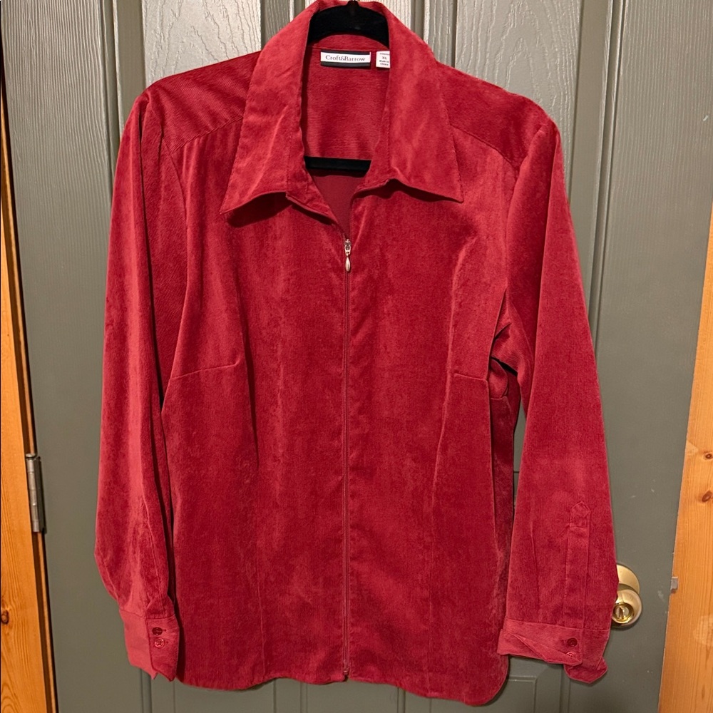 Croft & Barrow Vibrant Red Jacket